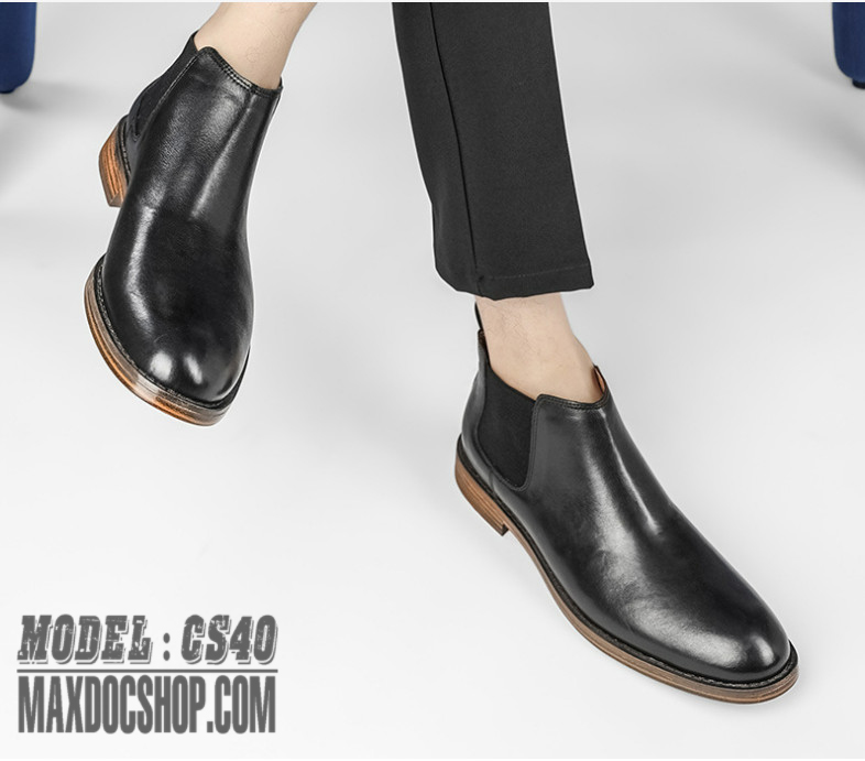 Giày Chelsea Nam Cao Cấp CS40 - Đồ Da MAXDOC